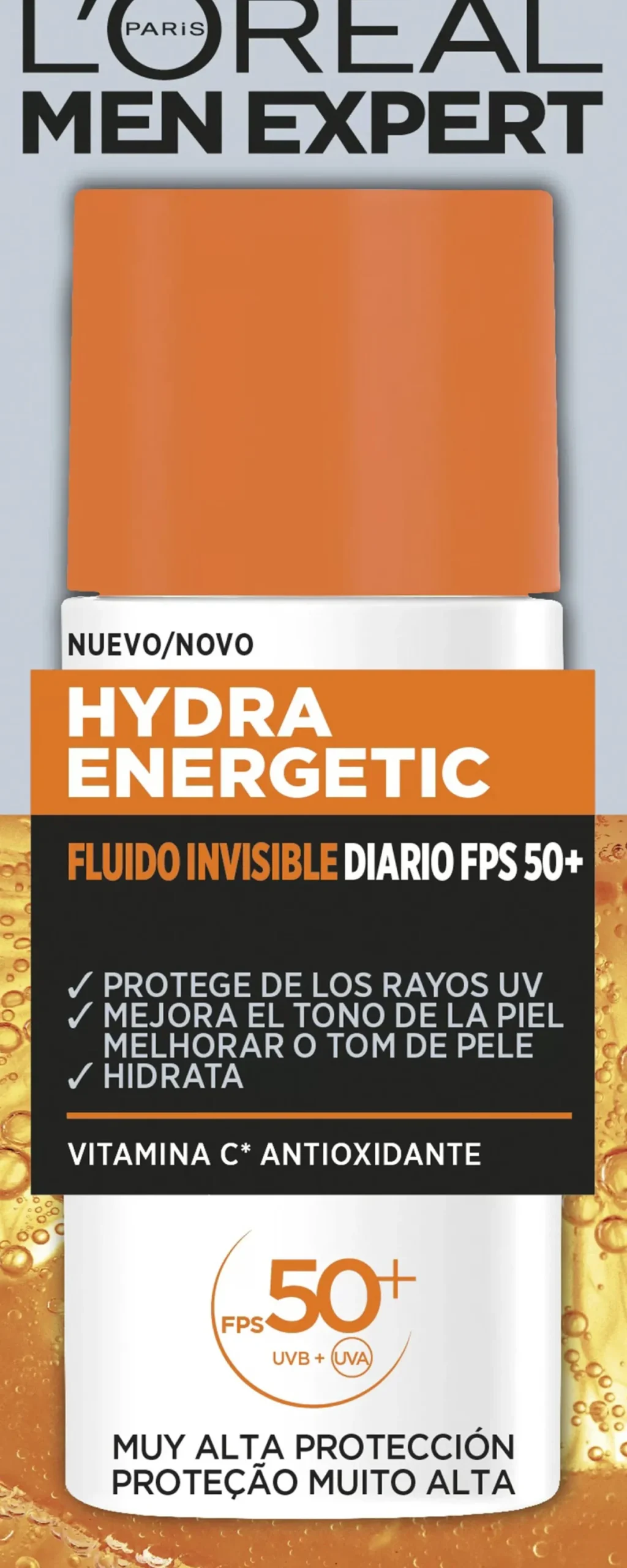Men Expert Hydra Energetic Fluido Invisible Diario FPS 50+