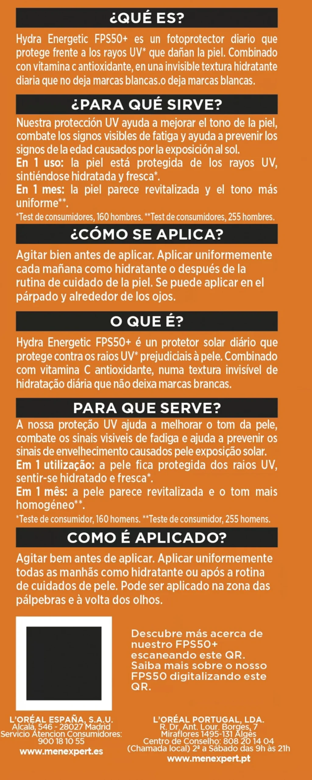 Men Expert Hydra Energetic Fluido Invisible Diario FPS 50+