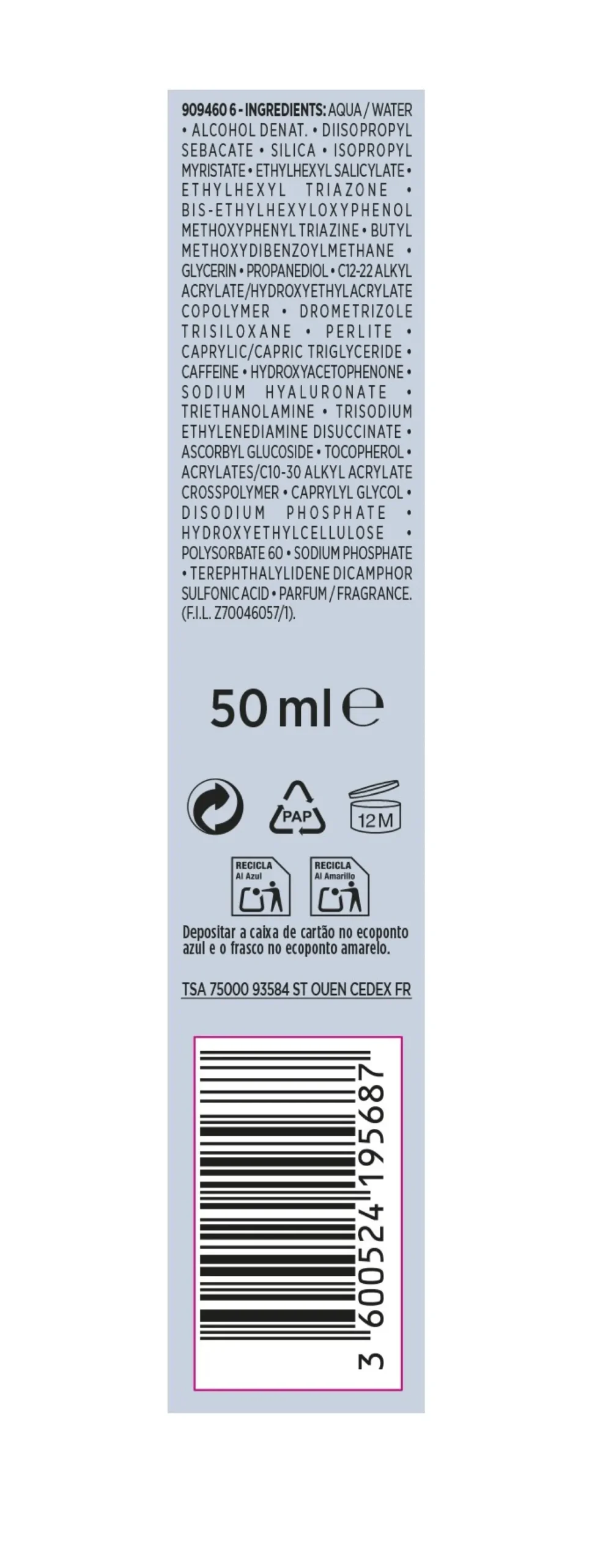Men Expert Hydra Energetic Fluido Invisible Diario FPS 50+
