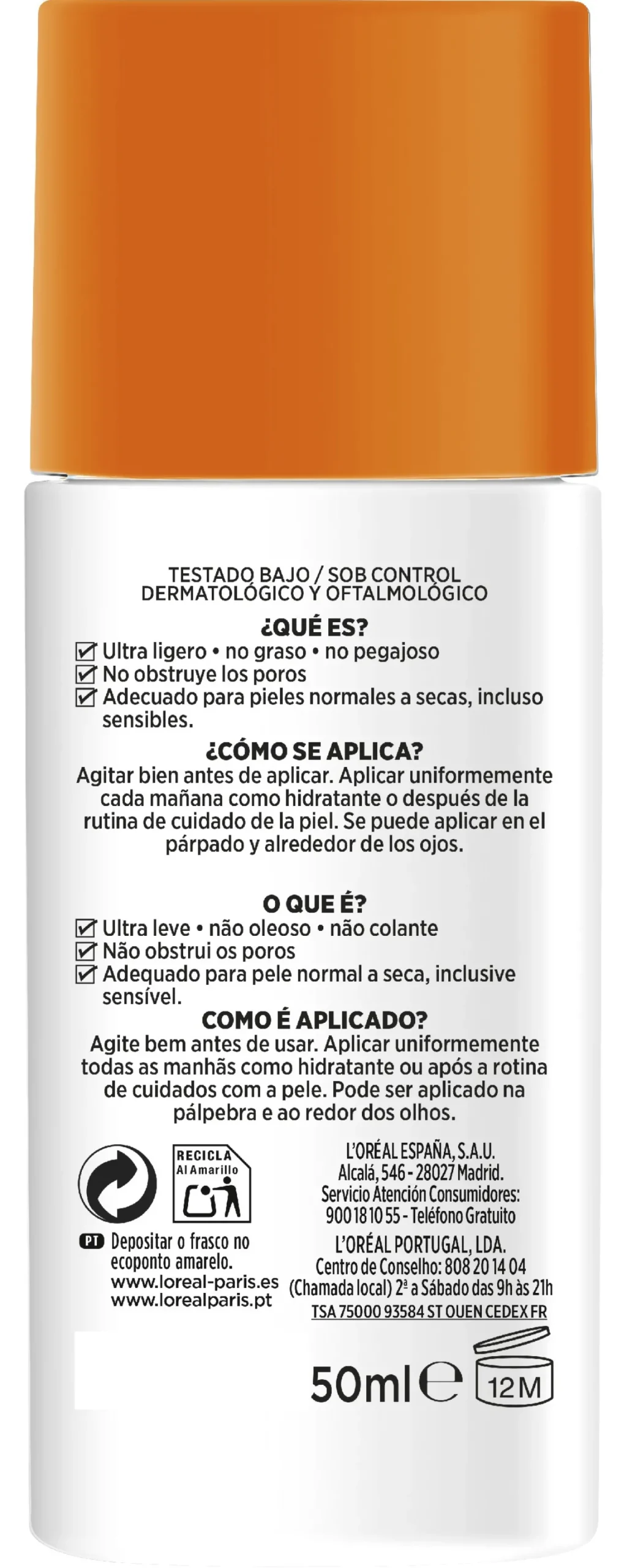 Men Expert Hydra Energetic Fluido Invisible Diario FPS 50+