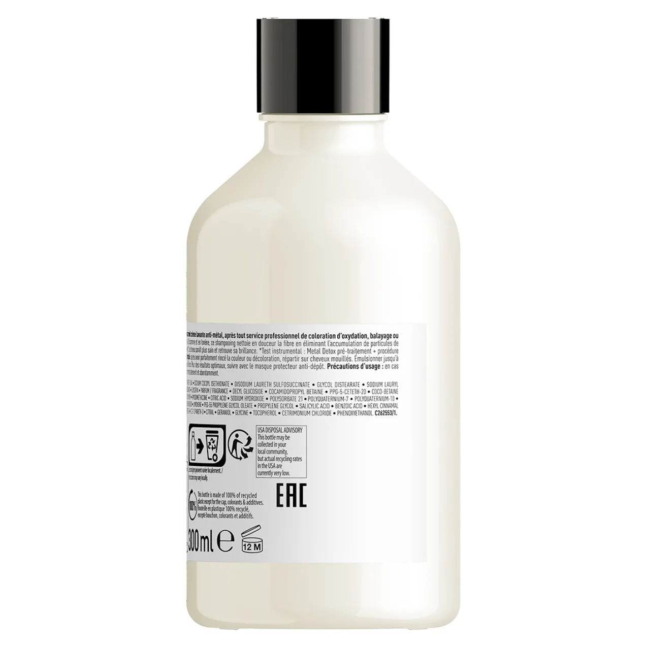 Metal Detox Champú sin Sulfatos para cabello dañado y teñido
