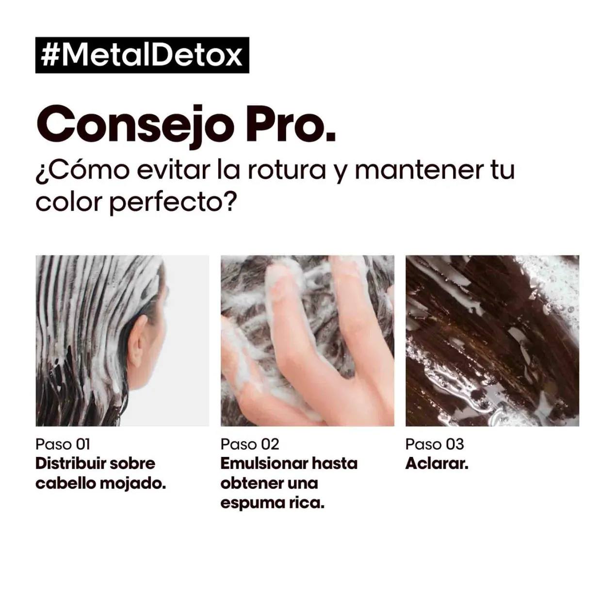 Metal Detox Champú sin Sulfatos para cabello dañado y teñido