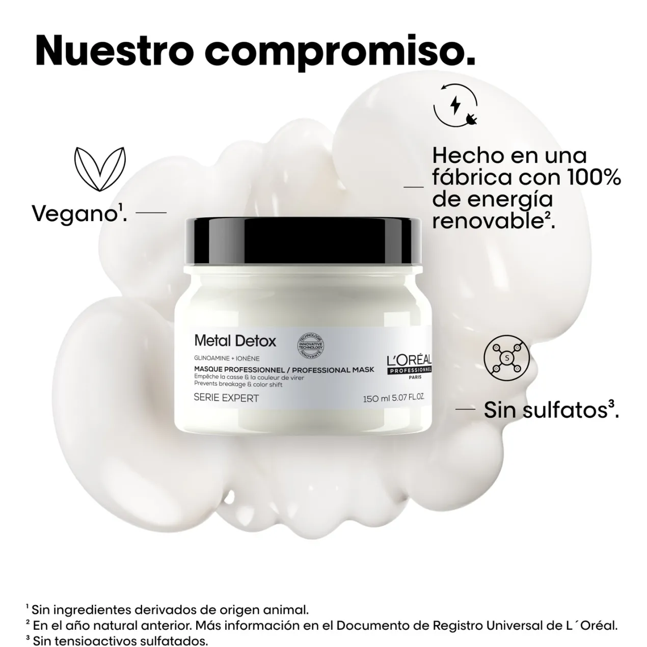 Metal Detox Mascarilla para Cabello Dañado y Teñido