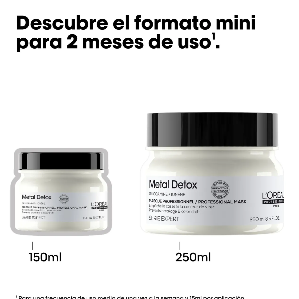 Metal Detox Mascarilla para Cabello Dañado y Teñido