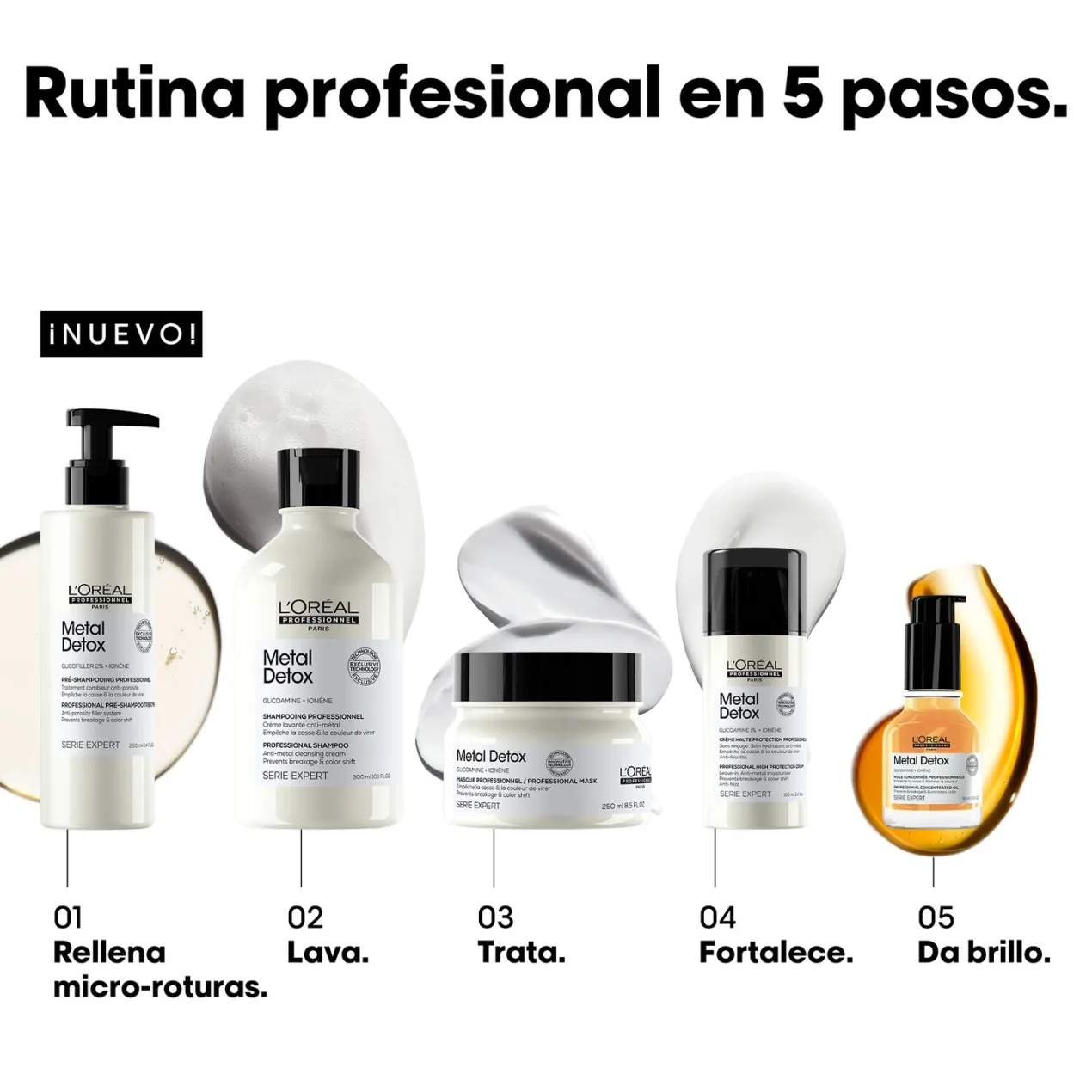 Metal Detox Tratamiento Pre-Champú Cabello Teñido y Dañado