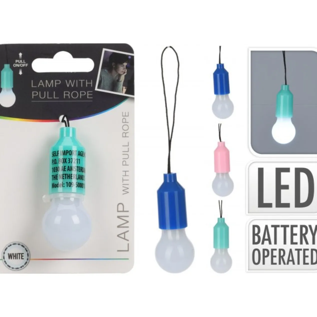 Mini Luz Led con Cable Tirador