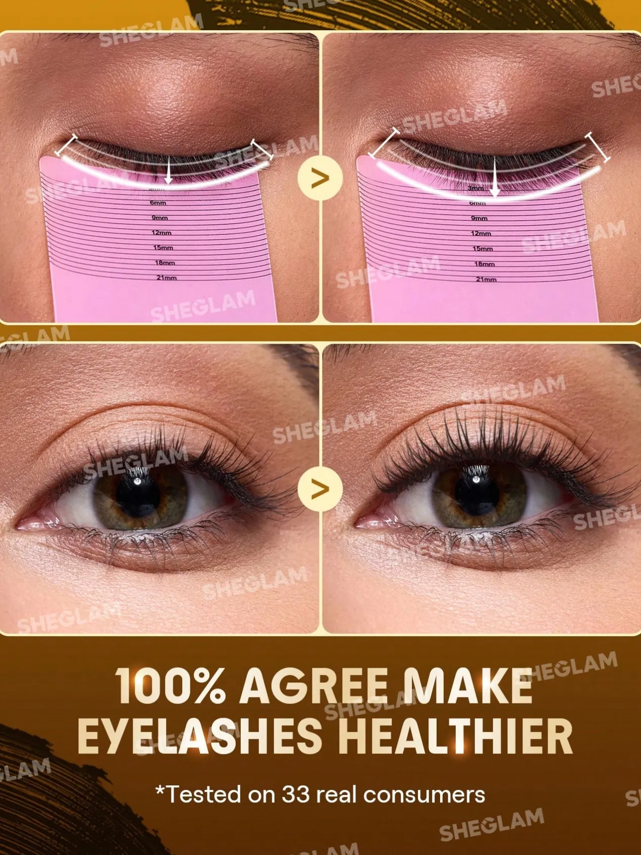 Máscara de Pestañas 24K Multieffect