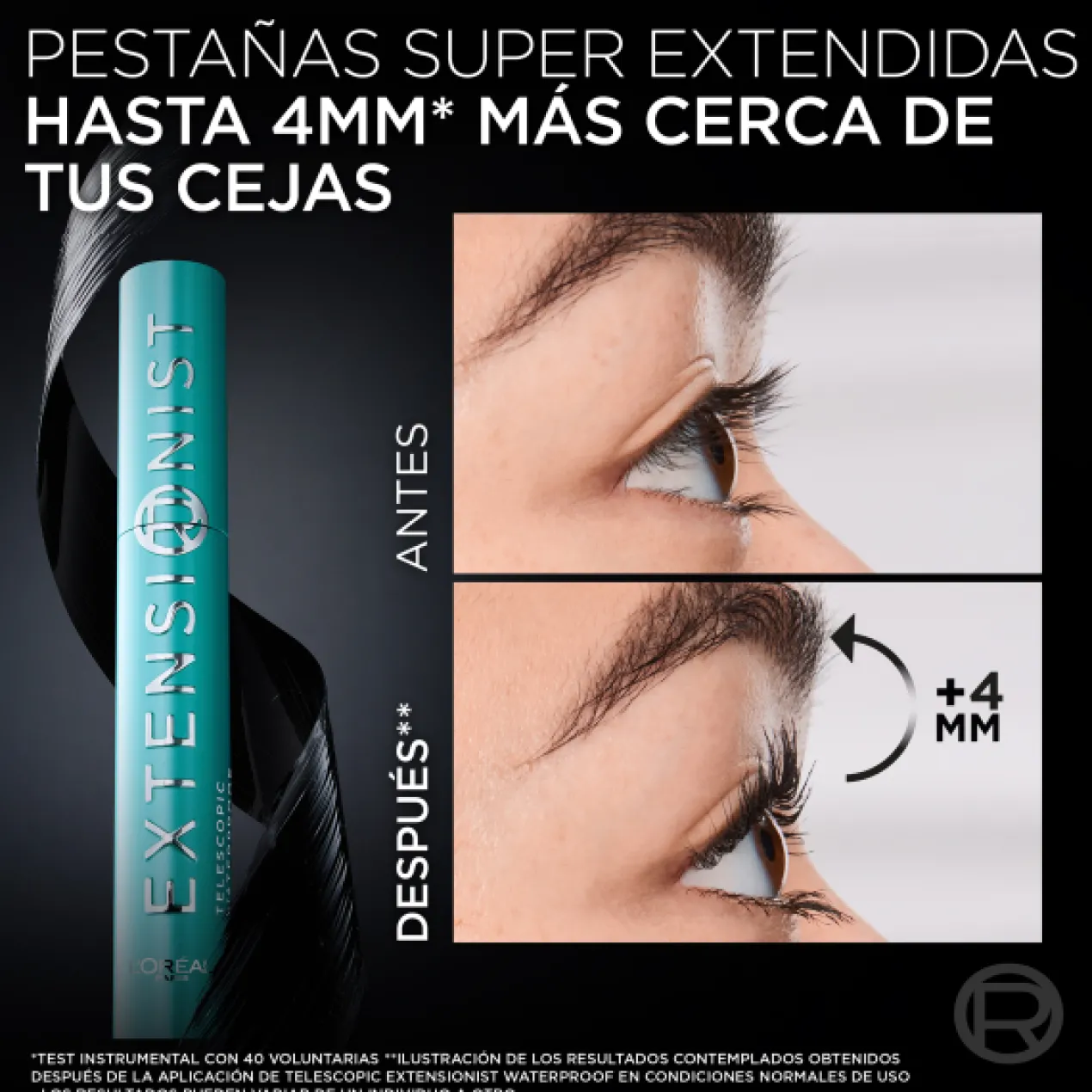 Máscara de Pestañas Telescopic Extensionist Waterproof