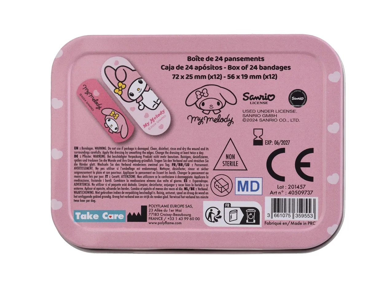My Melody Caja de Apósitos Infantil