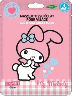 My Melody Mascarilla de Tela Facial Glow 15 Minutes