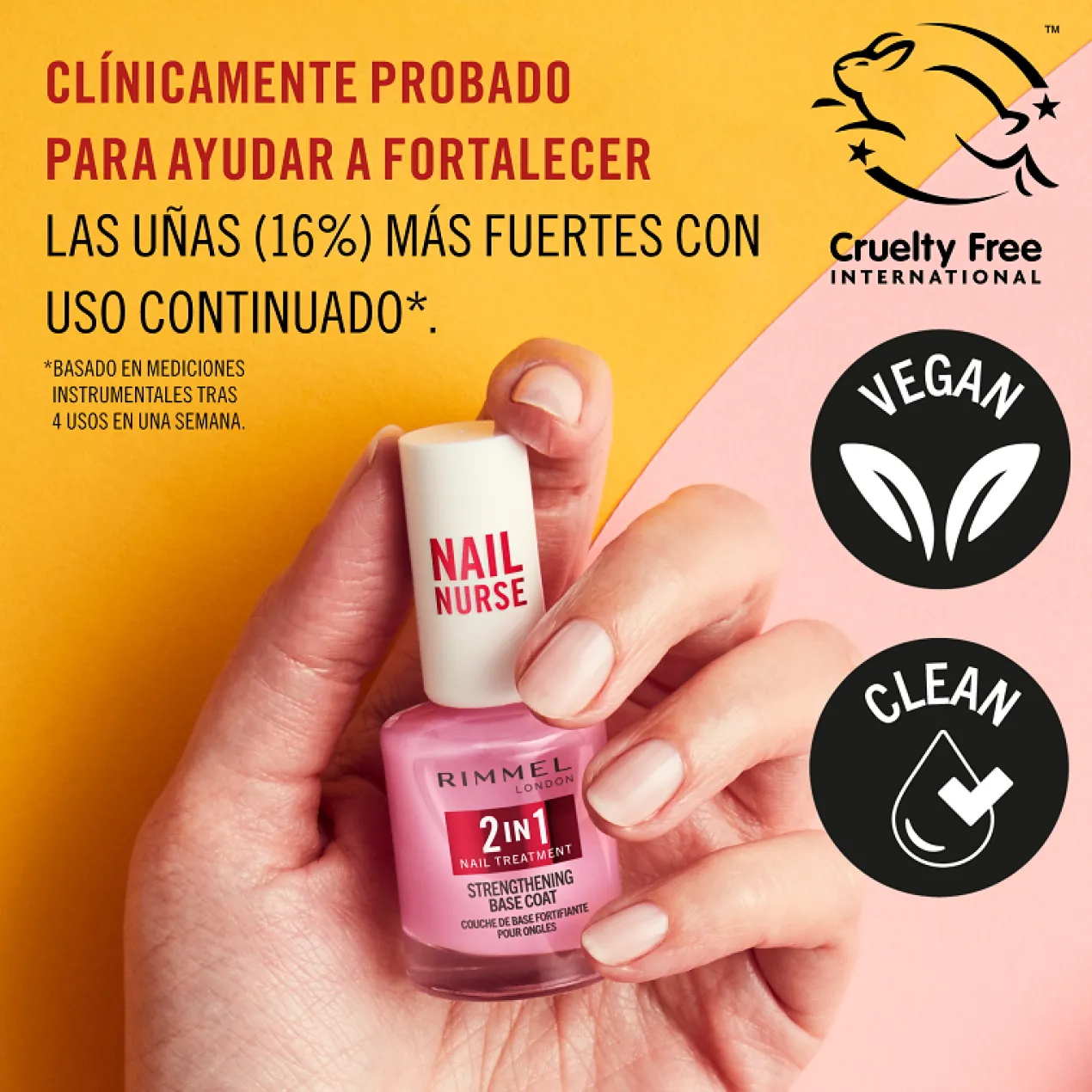 Nail Care 2 en 1 Base y Fortalecedor de Uñas