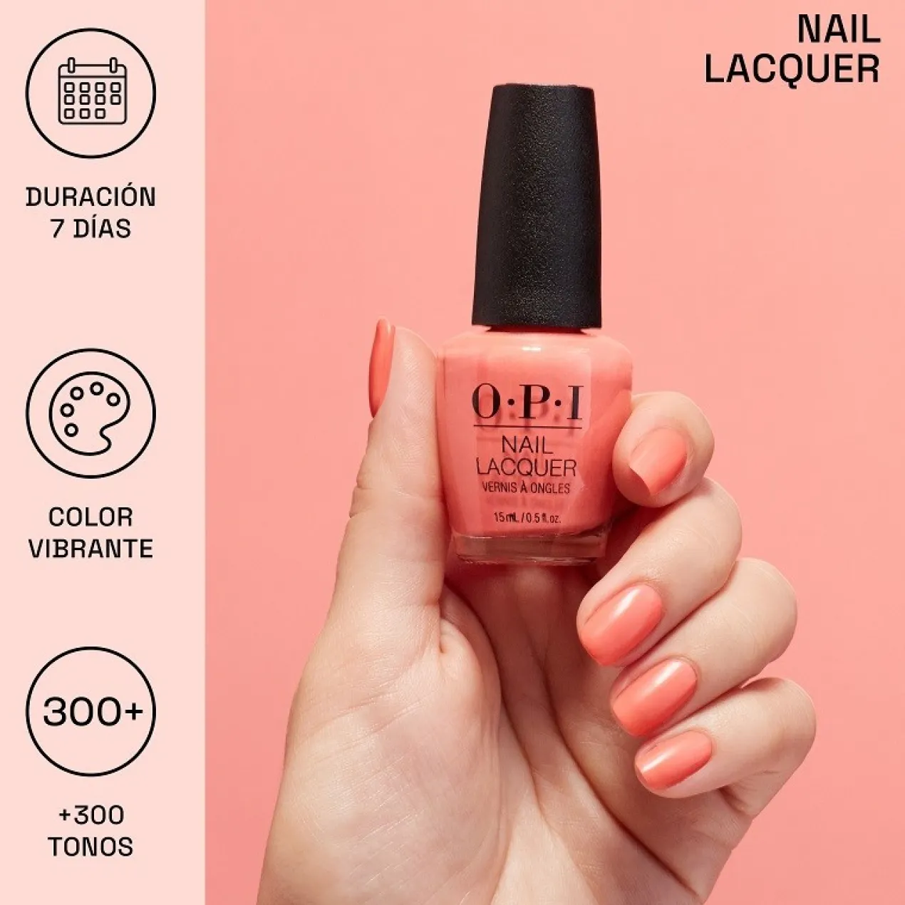 Nail Lacquer Esmalte de uñas duración hasta 7 días