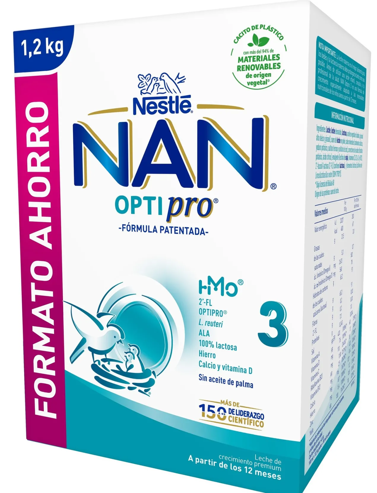 NAN OPTIPRO 3 Fórmula de Crecimiento +12M