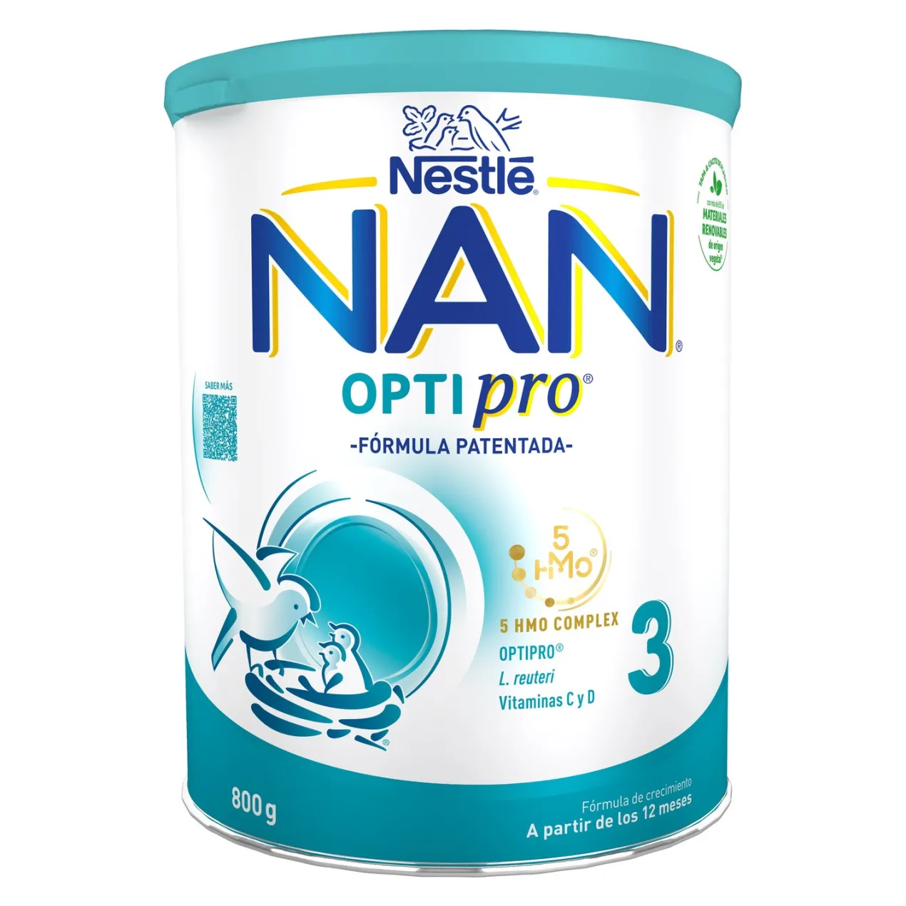 NAN OPTIPRO 3 Fórmula de Crecimiento +12M