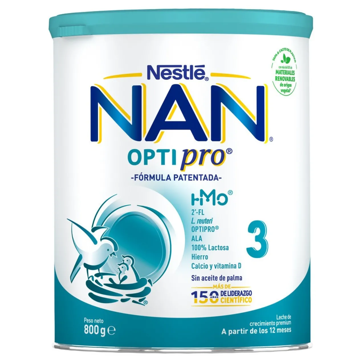 NAN OPTIPRO 3 Fórmula de Crecimiento +12M