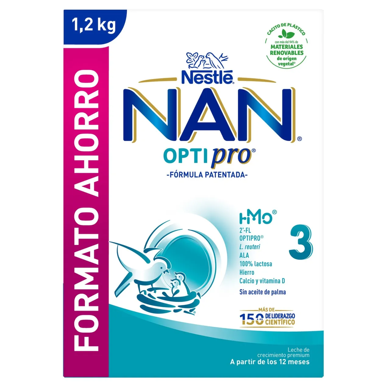 NAN OPTIPRO 3 Fórmula de Crecimiento +12M