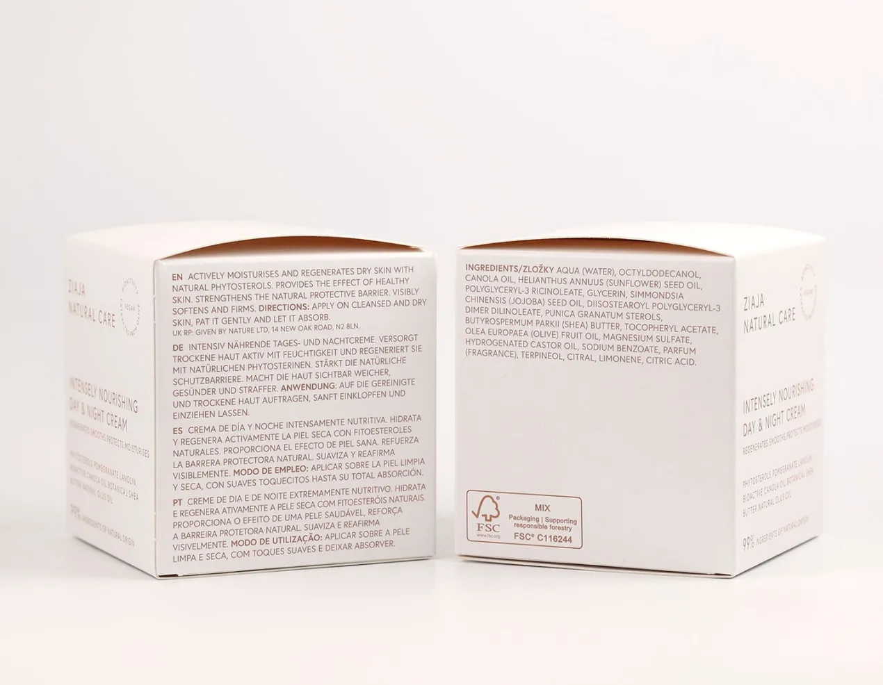 NATURAL CARE Crema intensamente nutritiva de día y noche