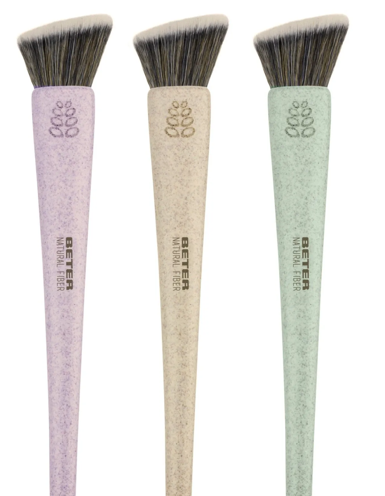 Natural Fiber Brocha Flat Top Kabuki Maquillaje Fluido