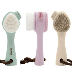 Natural Fiber Cepillo Masaje Facial 2 en 1