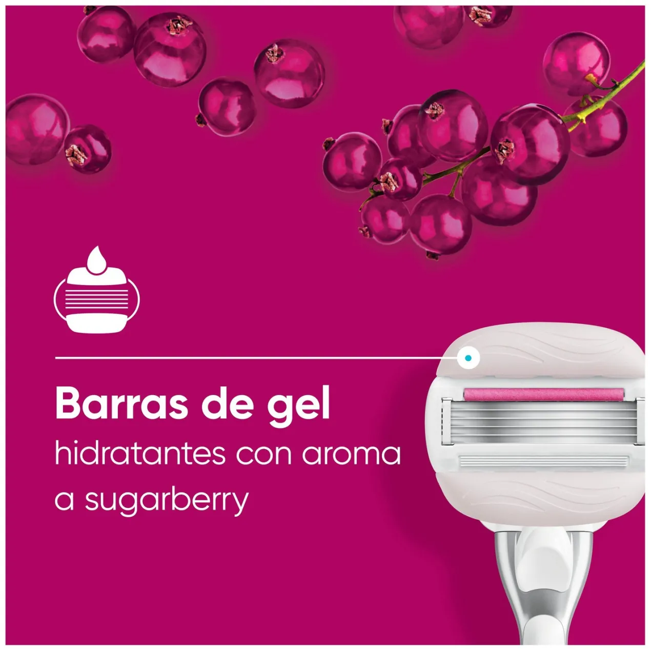 Neceser Venus Comfortglide Aroma Sugarberry + Recambios + Soporte