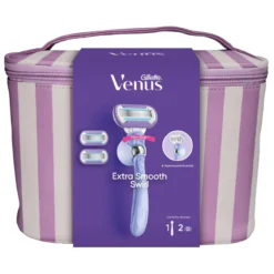 Neceser Venus Extra Smooth Swirl Maquinilla + 2 Recambios + Soporte
