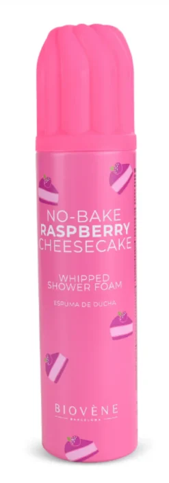 No-Bake Raspberry Cheesecake Espuma de Ducha