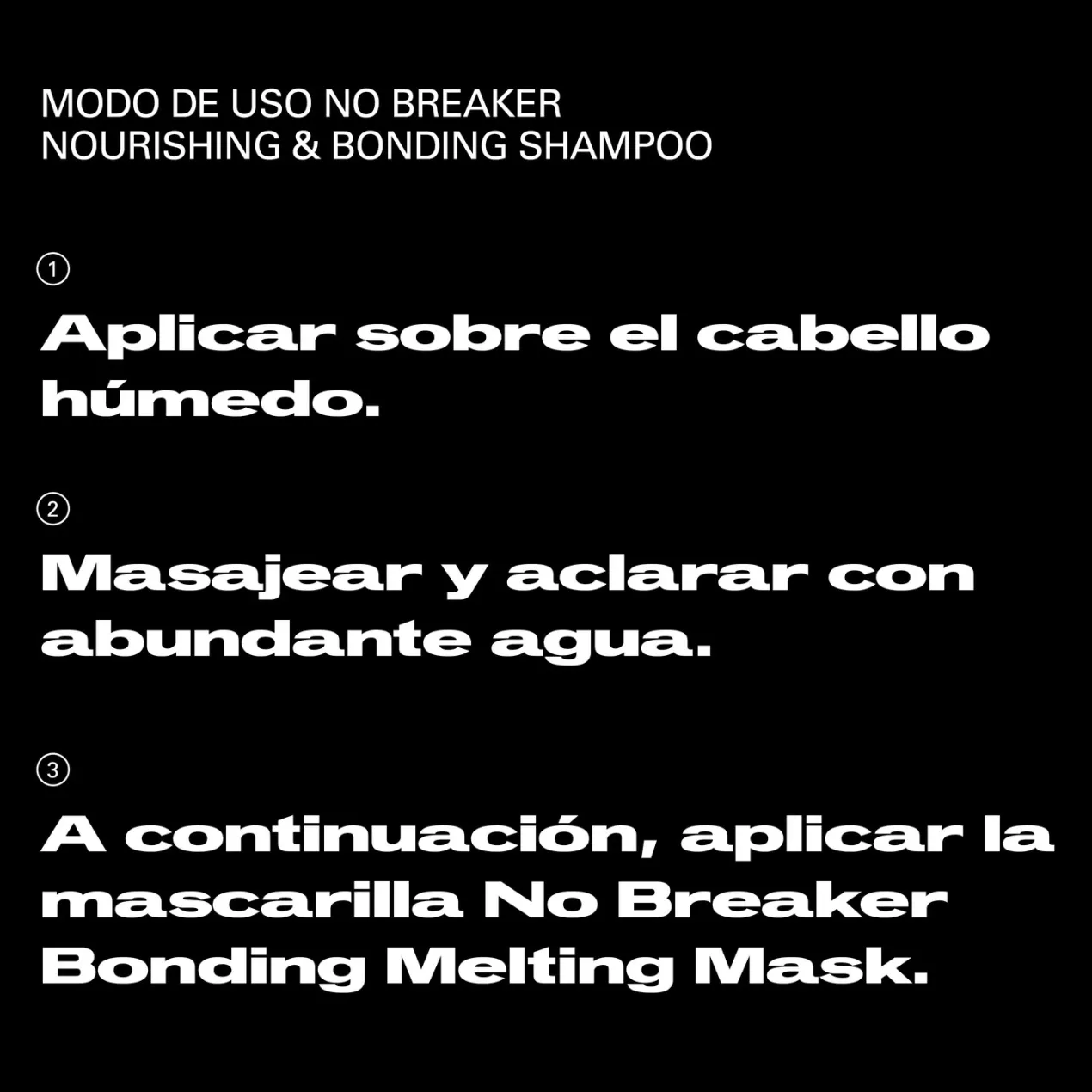 NO.BREAKER Champú Profesional Nutre y Limpia