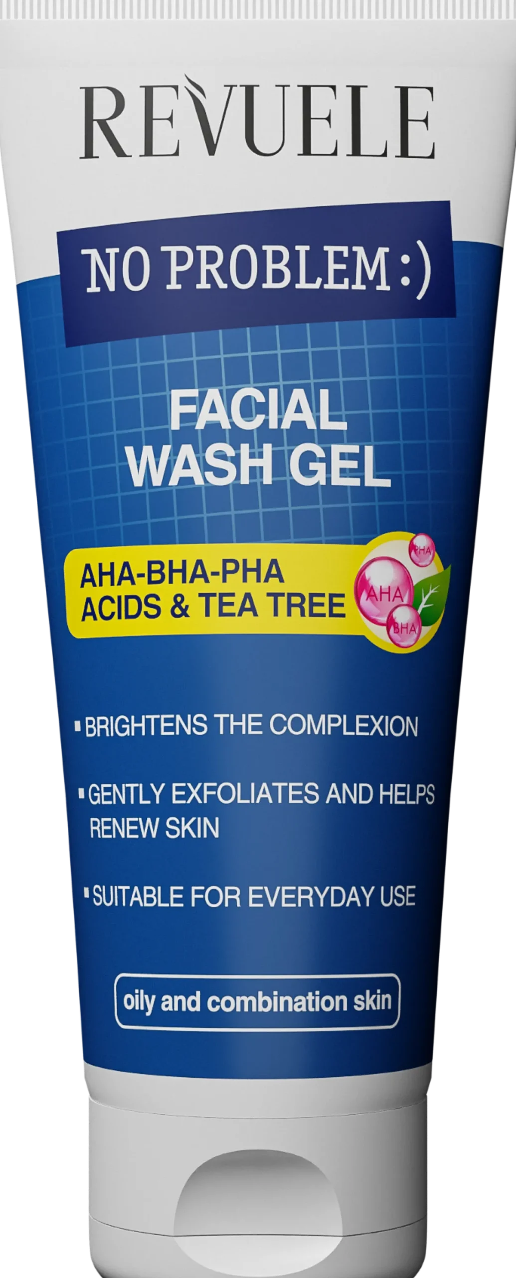 No Problem Gel Limpieza Facial con AHA-BHA-PHA y Árbol del Té