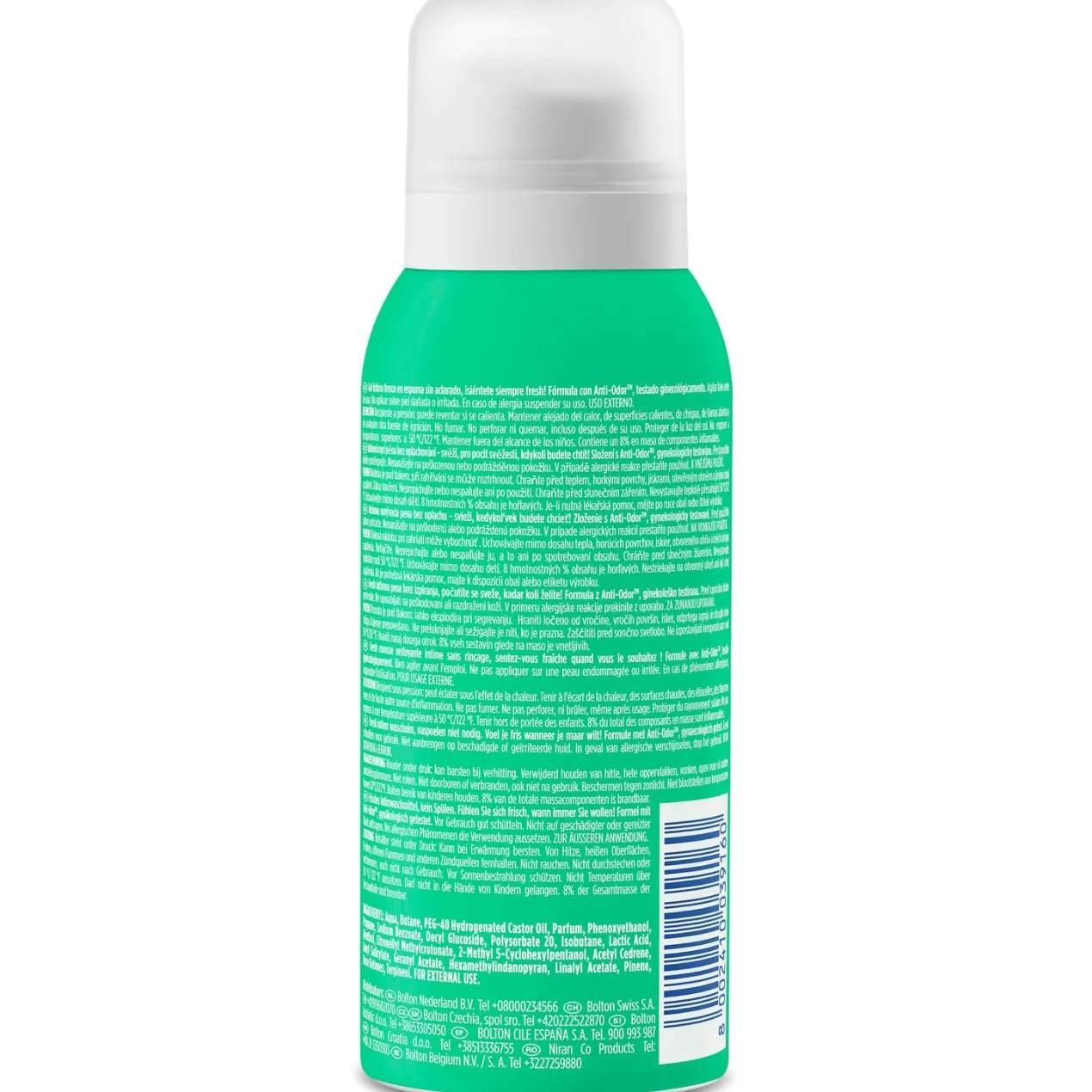 No Rinse Fresh Espuma Higiene Íntima Sin Aclarado