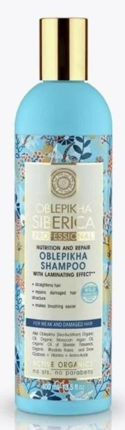 Oblepikha Champú para cabello débil y dañado