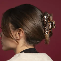 Oh My Hair Pinza Rectangular Estampada