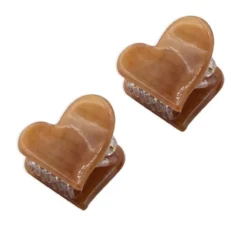 Oh My Hair Set 2 Pinzas Corazones Caramelo