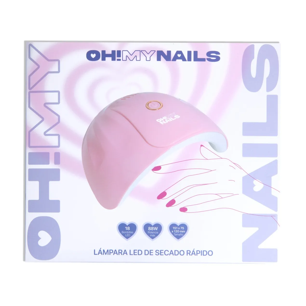 Oh My Nails Lámpara LED de Secado Rápido