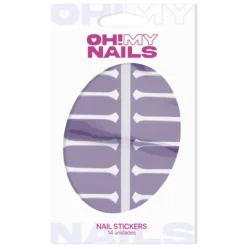 Oh My Nails Stickers Morado
