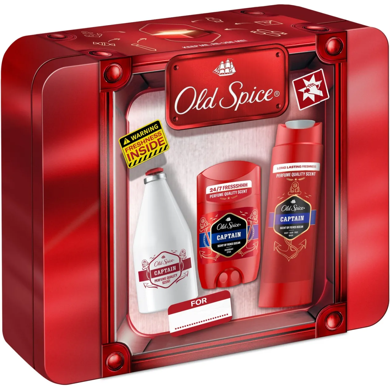 Old Spice Captain Caja de Metal Set de Regalo