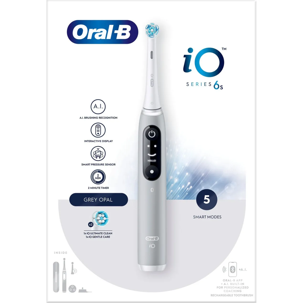 Oral-B iO 6 Cepillo De Dientes Eléctrico Gris