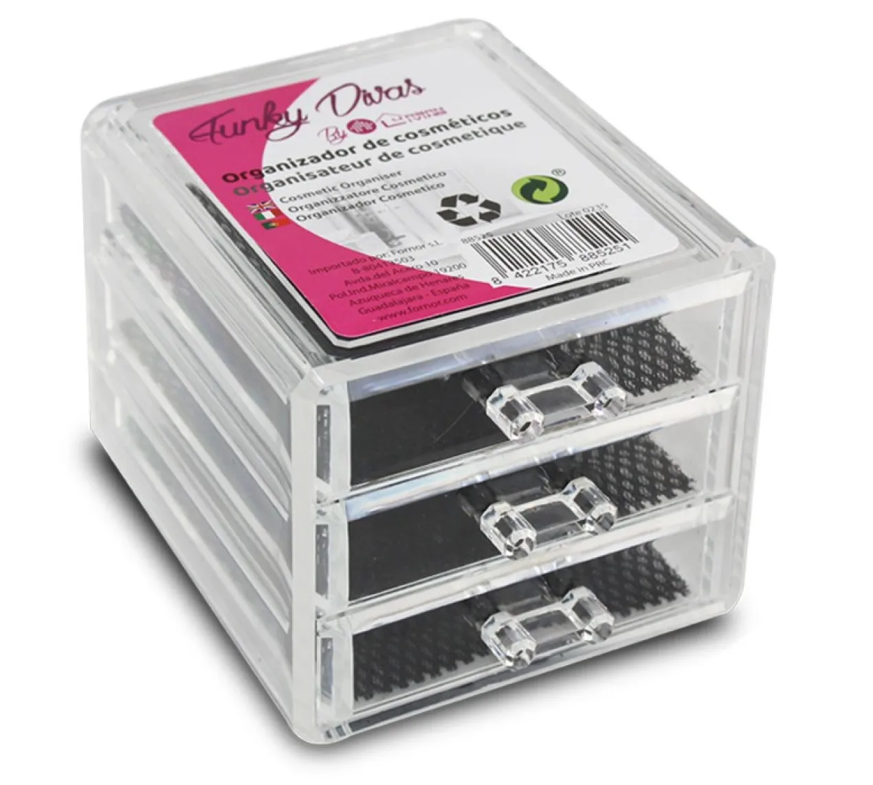 Organizador de Cosméticos de 3 Cajones