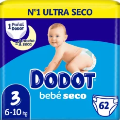Pañales Bebé Seco Talla 3 de 6 a 10Kg