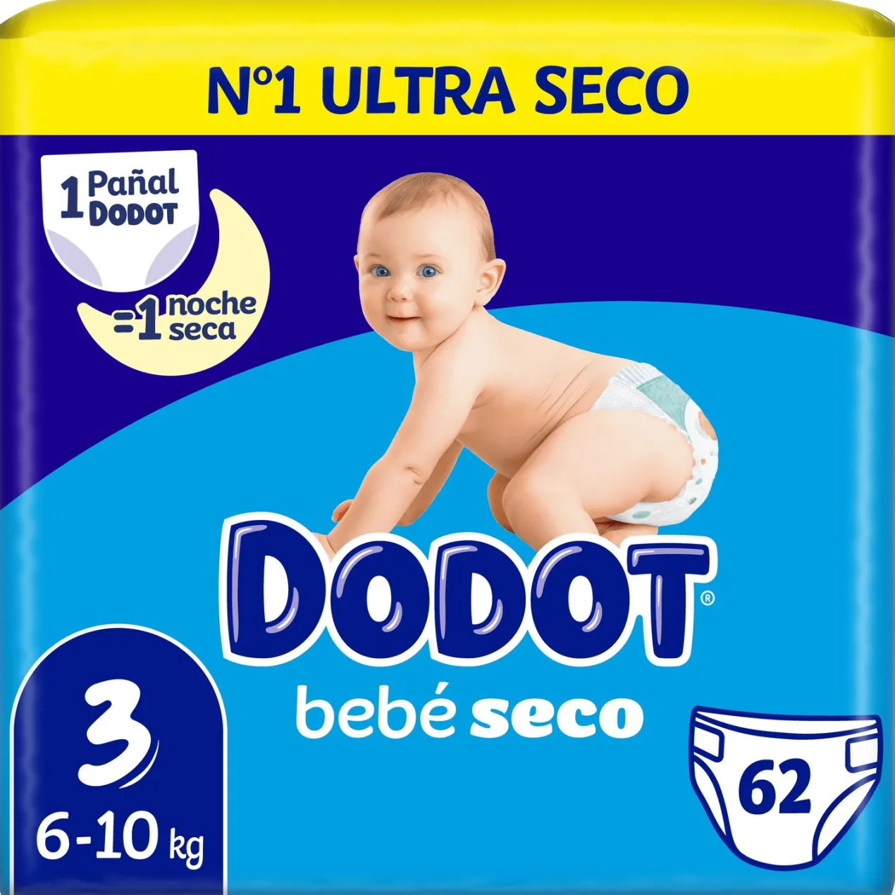Pañales Bebé Seco Talla 3 de 6 a 10Kg