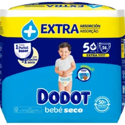 Pañales Extra Absorción Bebé Seco Talla 5+