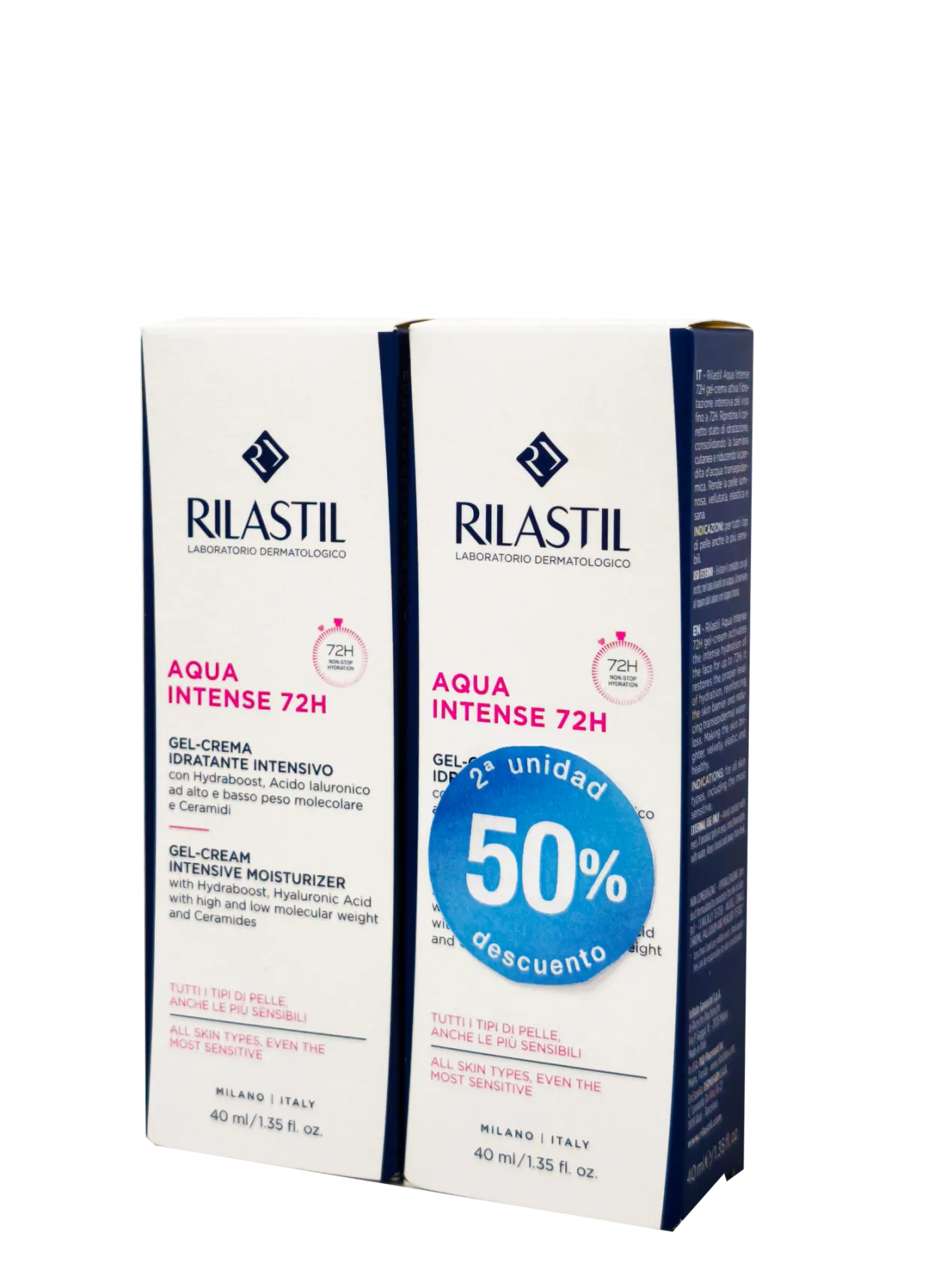Pack Aqua Intense 72h Gel-Crema Hidratante Intensivo