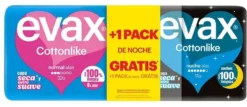 Pack Cottonlike Compresas Normal Alas + Noche Alas