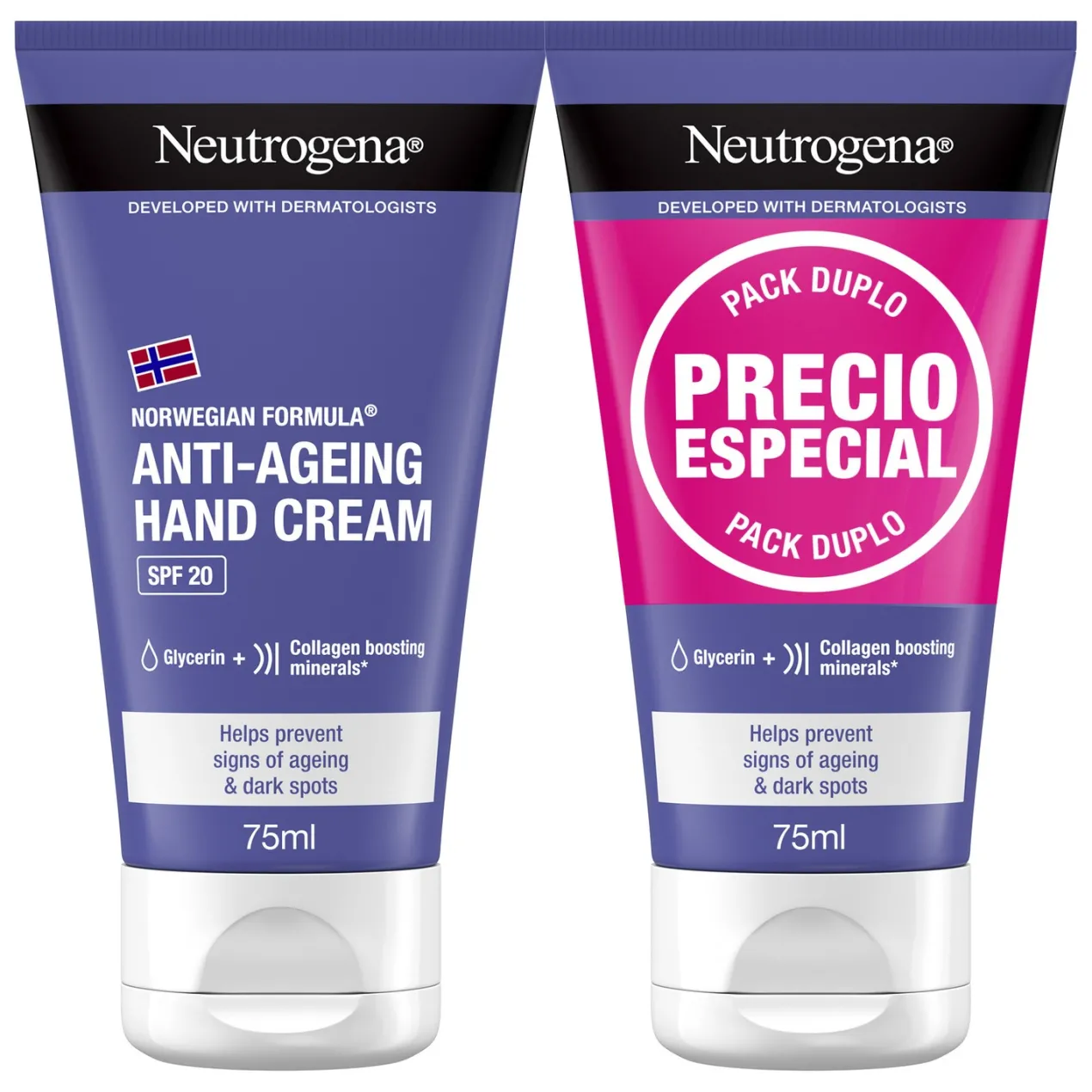 Pack Crema de Manos Anti-Edad Antimanchas con SPF20