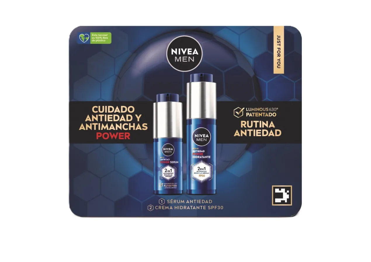 Pack Cuidado Antiedad y Antimanchas Power para Hombres