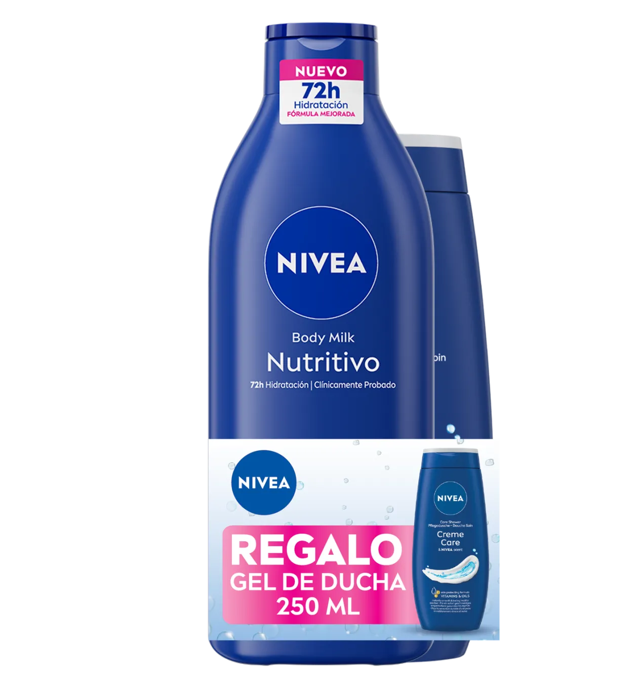 Pack Hidratacion Intensa Body Milk Nutritivo + Regalo Mini Gel Creme Care