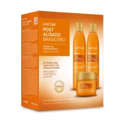 Pack Post Alisado Brasileño Sistema de Mantenimiento Champú + Acondicionador + Tratamiento