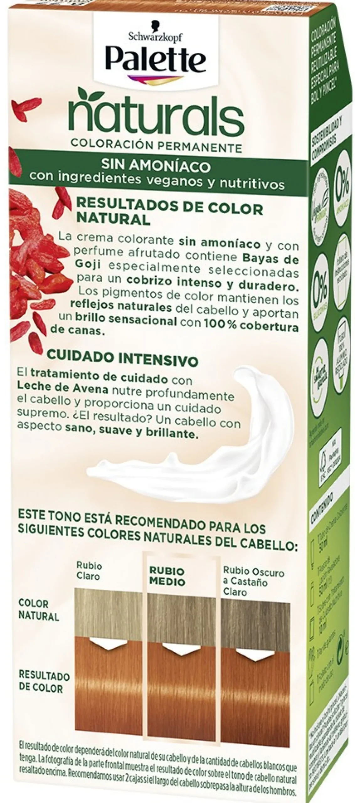 Palette Naturals Coloración Permanente Sin Amoniaco