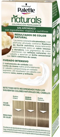 Palette Naturals Coloración Permanente Sin Amoniaco