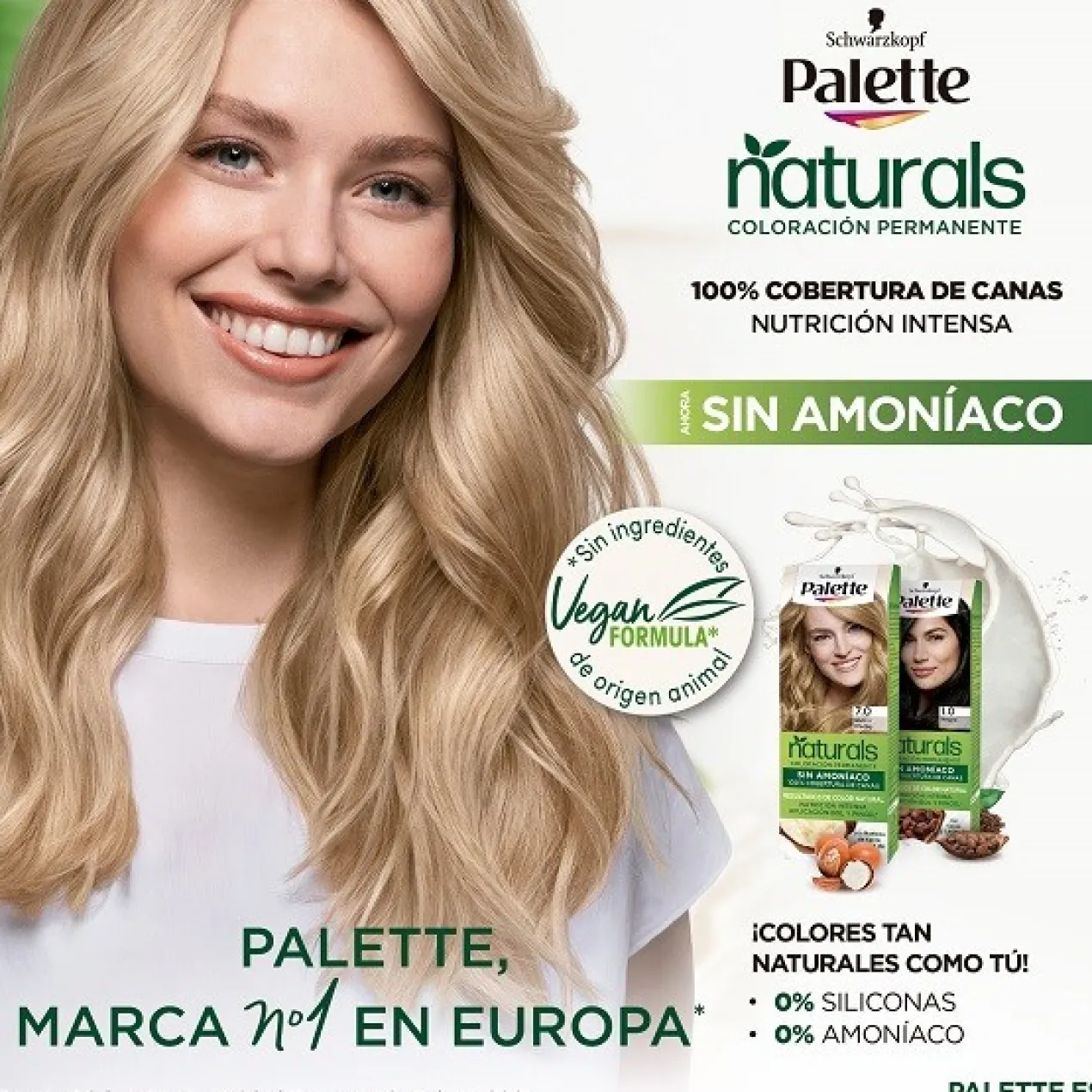Palette Naturals Coloración Permanente Sin Amoniaco