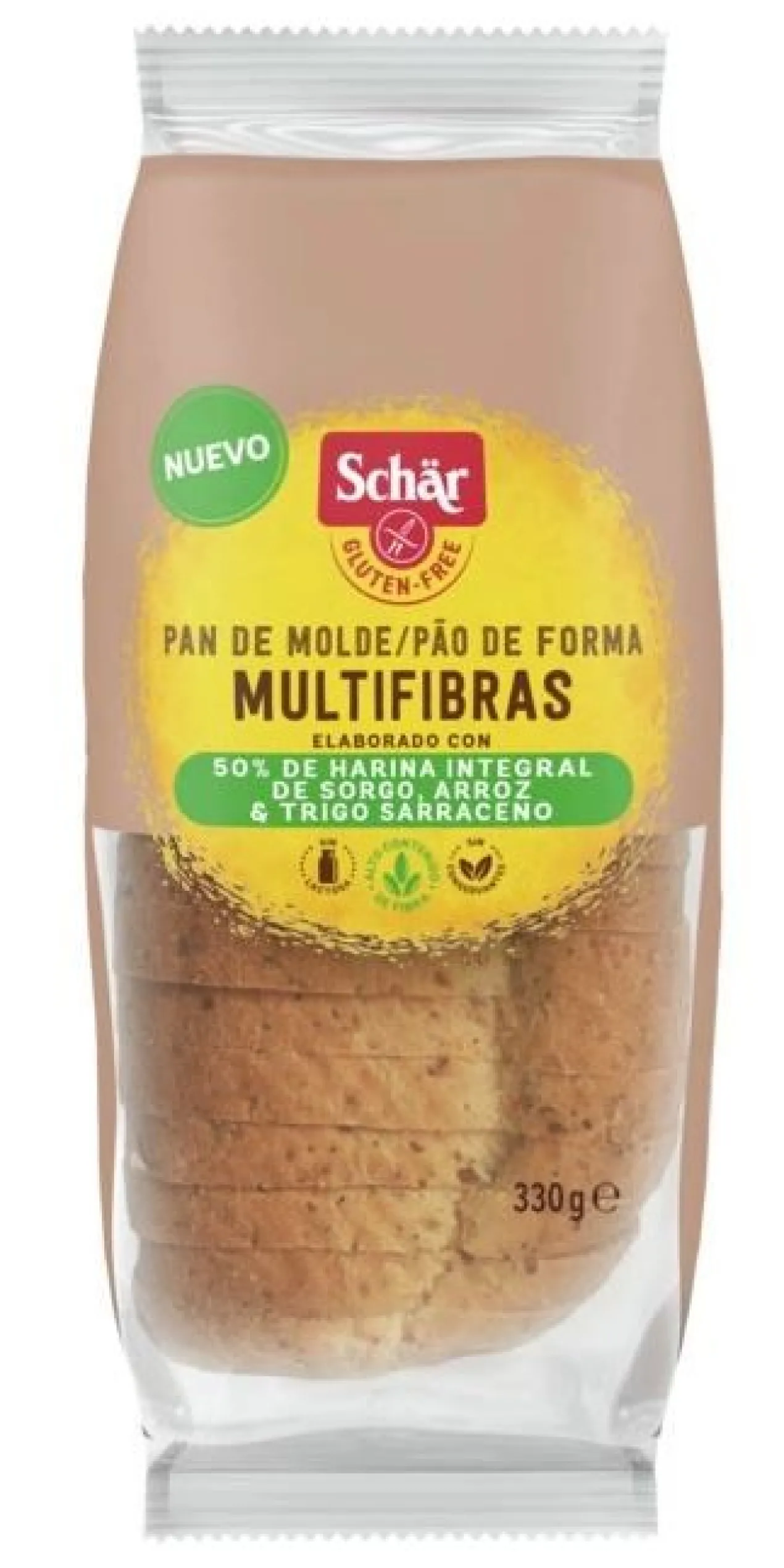 Pan de Molde Multifibras Sin Gluten